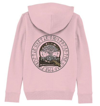 Waldtraene - Ulfhednar Kinder Bio Kapuzenpullover – Bild 4