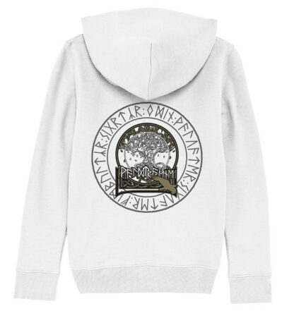 Waldtraene - Ulfhednar Kinder Bio Kapuzenpullover – Bild 8