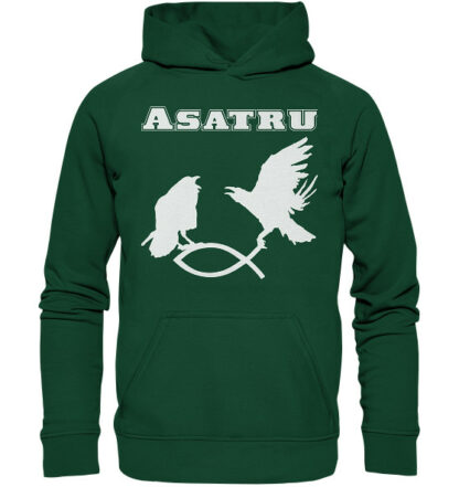 Asatru - Hugin und Munin fangen Christenfisch - Kinder Kapuzenpullover