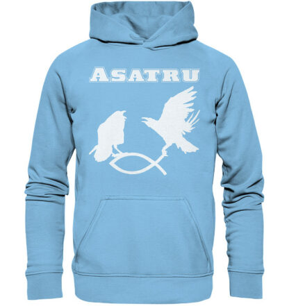 Asatru - Hugin und Munin fangen Christenfisch - Kinder Kapuzenpullover – Bild 8