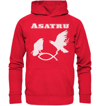Asatru - Hugin und Munin fangen Christenfisch - Kinder Kapuzenpullover – Bild 6