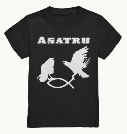 Asatru - Hugin und Munin fangen Christenfisch - Kinder T-Shirt