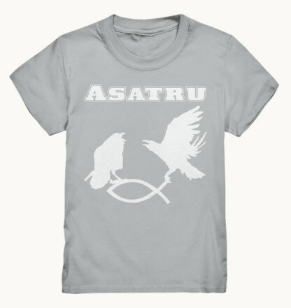 Asatru - Hugin und Munin fangen Christenfisch - Kinder T-Shirt – Bild 7
