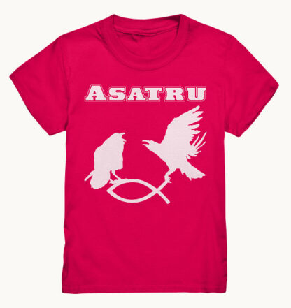 Asatru - Hugin und Munin fangen Christenfisch - Kinder T-Shirt – Bild 11
