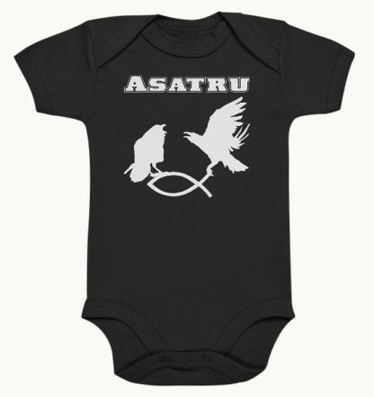 Asatru - Hugin und Munin fangen Christenfisch - Organic Baby Body