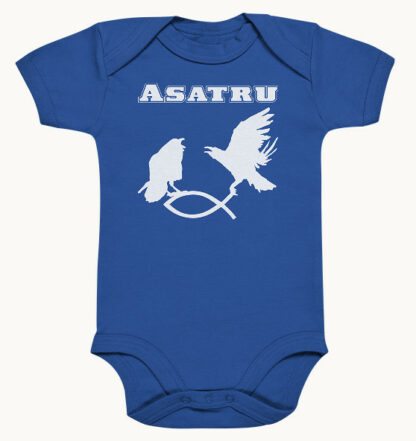 Asatru - Hugin und Munin fangen Christenfisch - Organic Baby Body – Bild 3