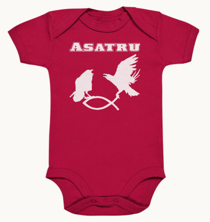 Asatru - Hugin und Munin fangen Christenfisch - Organic Baby Body – Bild 8