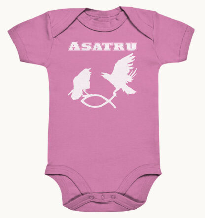 Asatru - Hugin und Munin fangen Christenfisch - Organic Baby Body – Bild 2